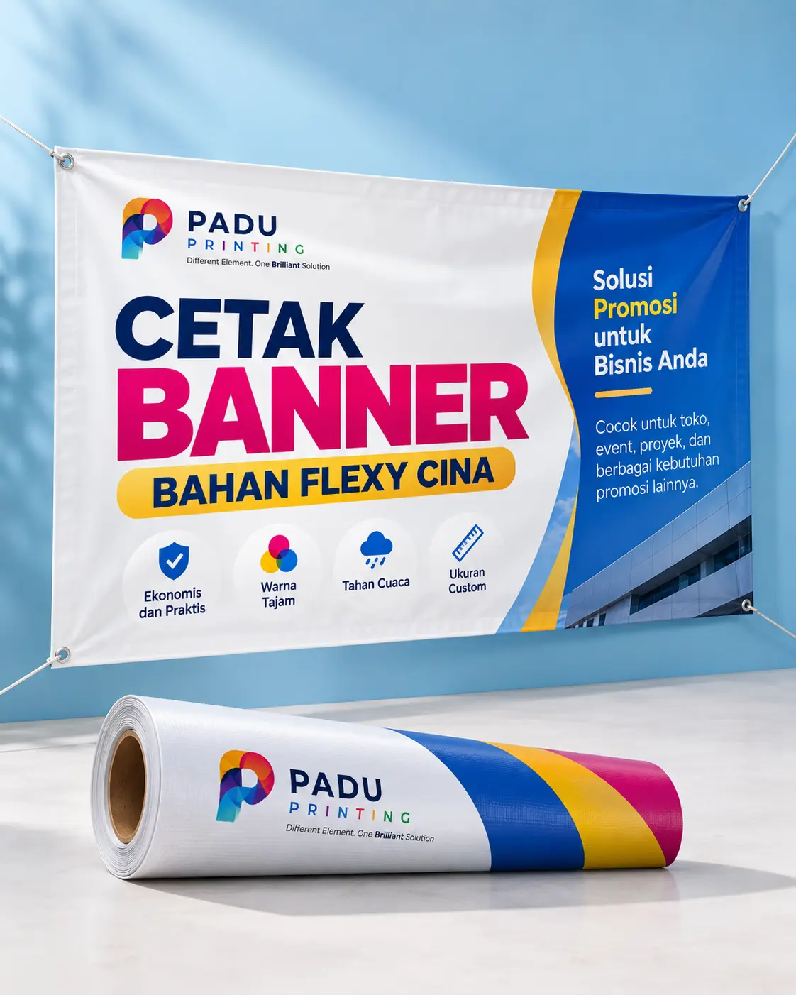X-Banner Bahan Flexy Cina