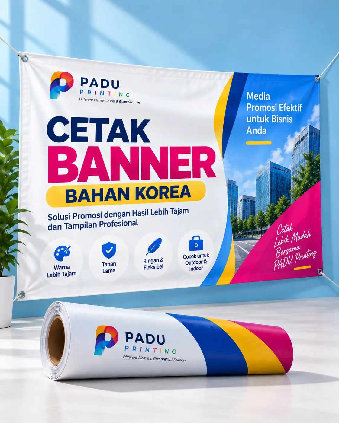 X-Banner Bahan Korea