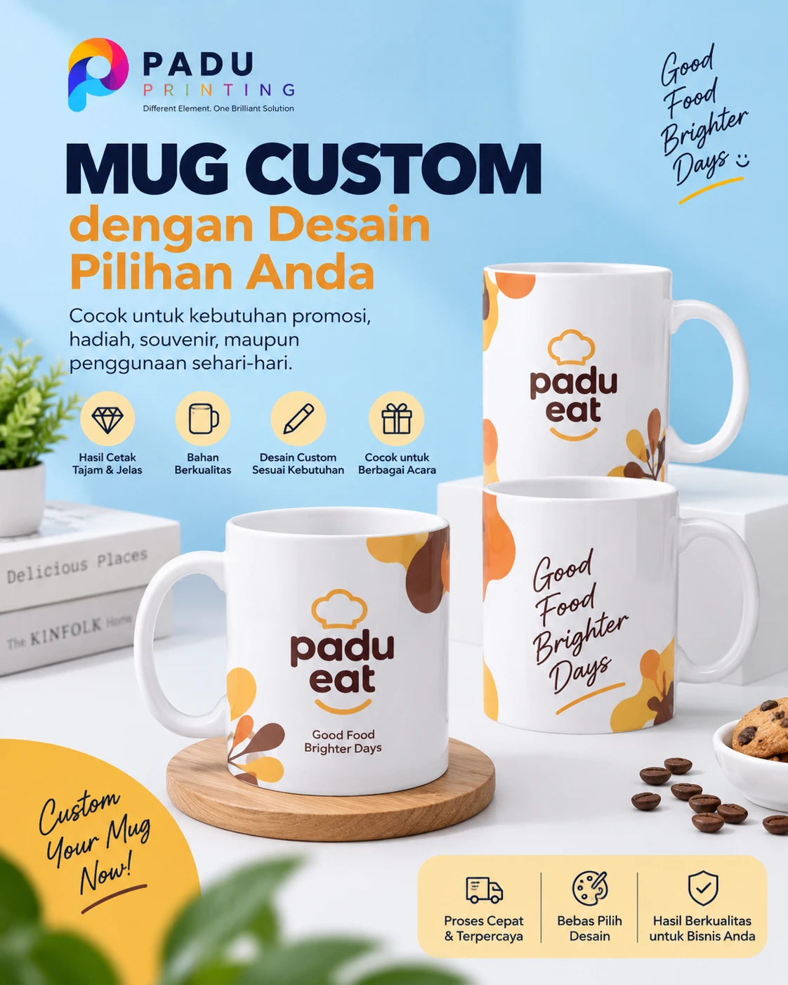 Cetak Mug Custom - PADU Printing