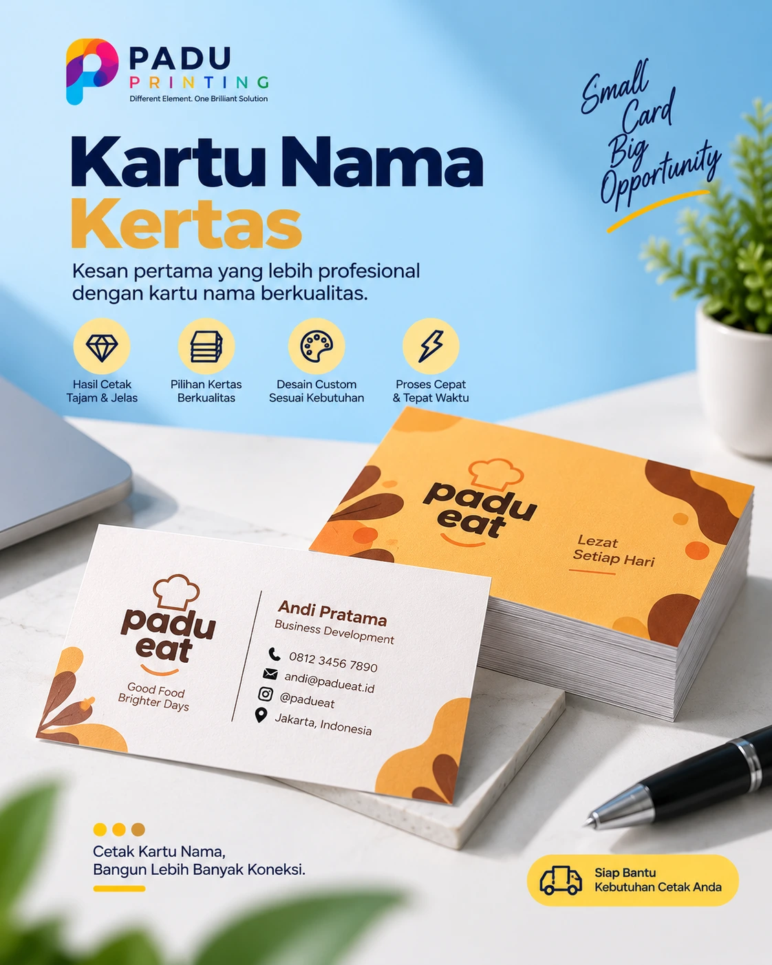 Kartu Nama Art Cartoon