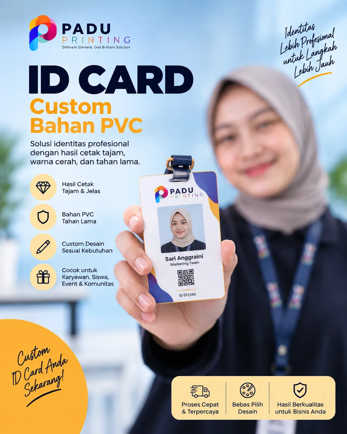 Cetak ID Card Custom - PADU Printing