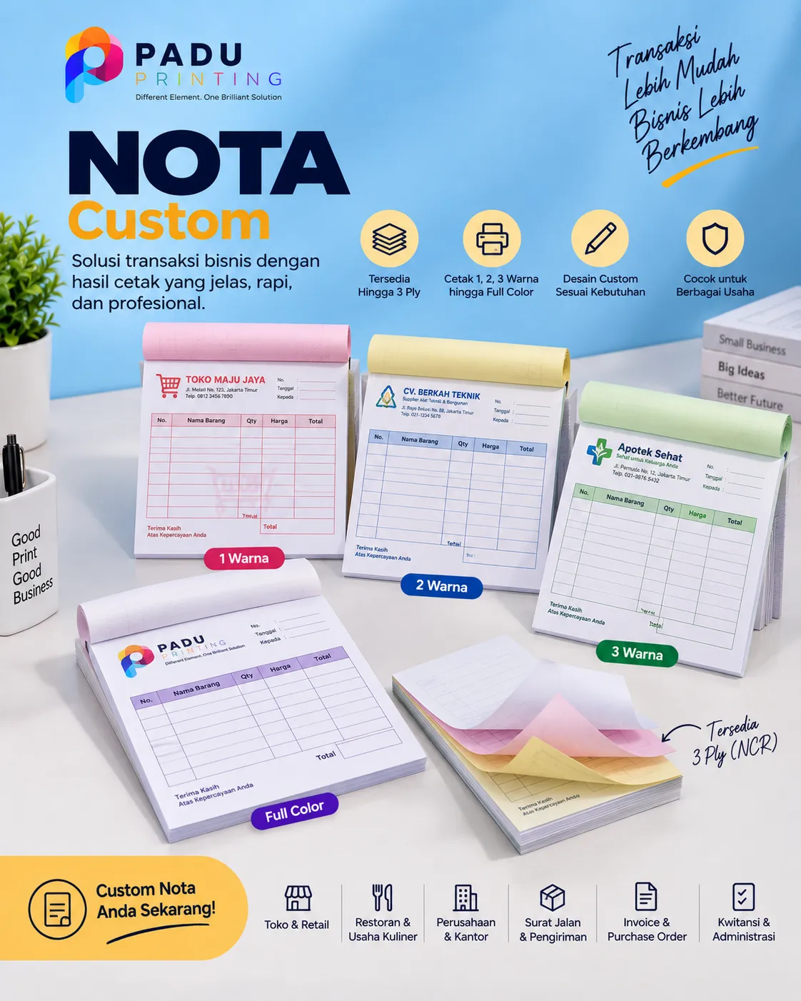 Cetak Nota NCR - PADU Printing