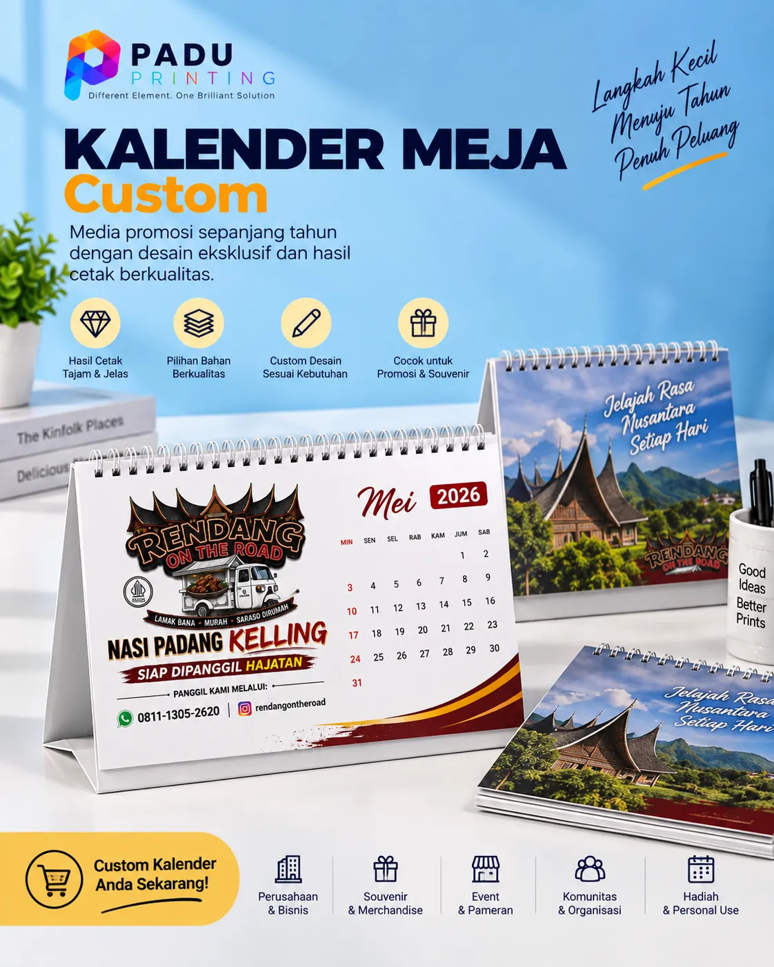 Cetak Kalender Meja - PADU Printing